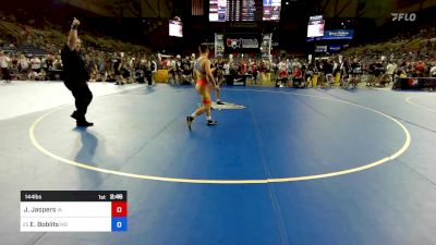 144 lbs Cons 32 #2 - Jase Jaspers, IA vs Evan Boblits, MD