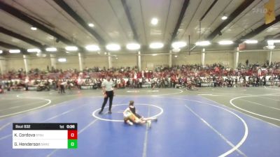 57 lbs Consolation - Kaius Cordova, Stout Wr Acd vs Gage Henderson, Sargent Farmers