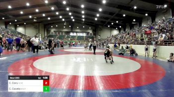 64 lbs Quarterfinal - Christian Cory, Level Up Wrestling Center vs Cal Covelo, South Forsyth WAR Wrestling Club