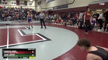 PW-17 lbs Round 1 - Kamdyn Hines, Oelwein Wrestling Club vs Zane Lemon, Denver Wrestling Club