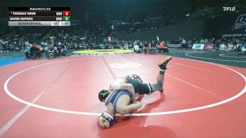 3A Boys 126 lbs Quarterfinal - Thomas Winn, Burns Boys vs Javen Zepeda, Warrenton Boys