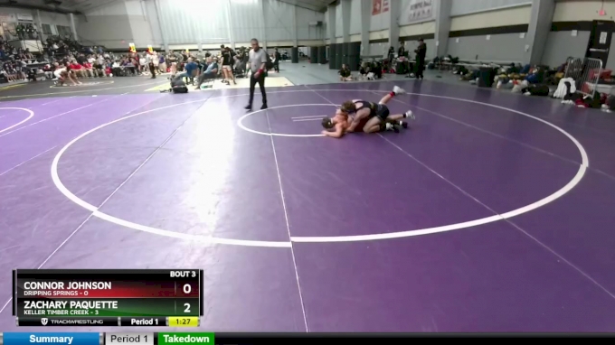 138 lbs Placement (4 Team) - Zachary Paquette, Keller Timber Creek vs ...