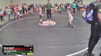 44 lbs Semifinal - Kelle Solon, Cane Bay Cobras vs Weston Adams, LWC: Raiders