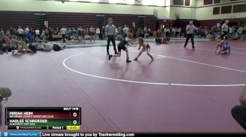 PW-3 lbs Round 3 - Miriah Heim, Delaware County Wrestling Club vs Hadlee Schroeder, Alburnett Mat Pack