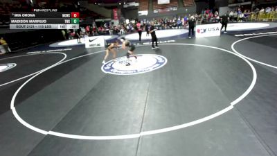 115 lbs Quarters - Madison Marrujo, Terminators Wrestling Club vs Mia Orona, Manteca Cobras Wrestling Club