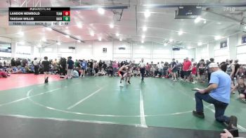 96 lbs 7th Place - Landon Newbold, Team CHOICES-MS vs Taegan Willis, Backyard Barbarians-MS