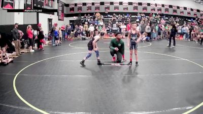 70 lbs Quarterfinal - Tyjae Ehlke, Mighty Warriors Wrestling Acad vs Cannon McGinnes, Cobra Wrestling Club