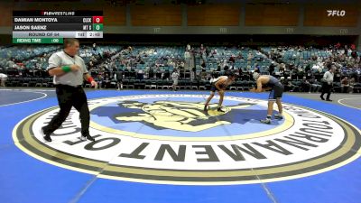 141 lbs Round Of 64 - Damian Montoya, Clackamas vs Jason Saenz, Mt Sac