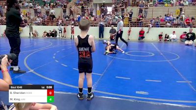 54 lbs Consi Of 8 #1 - Brody Sheridan, Morris Fitness Wrestling Club vs Max King, Junior MatDogs Wrestling