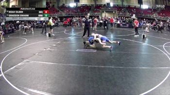 117 lbs Cons. Round 1 - Graeson Swarm, Kearney MatCats Wrestling Club vs Noah Olsen, Hawks Wrestling Club (Lincoln)