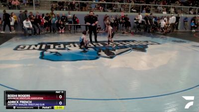 71 lbs Final - Bodhi Rogers, Avalanche Wrestling Association vs Adrick French, Soldotna Whalers Wrestling Club