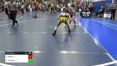 130 lbs Round Of 32 - Carson Gerba, Trinity vs Carter Tunstall, Shaler Area