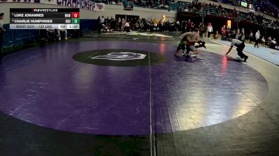 132 lbs Semifinal - Luke Johannes, High Point Academy vs Charlie Humphries, Dixie