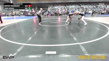 124 lbs Consi Of 8 #2 - Destiny Mcsweeney, Nyssa vs Anna Krizan, Ladysmith Lumberjacks