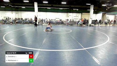 95 lbs Consi Of 16 #1 - James Sanders, FL vs Jp McKeown, PA