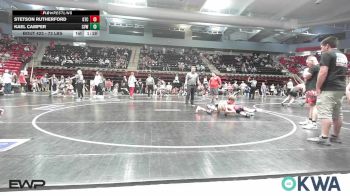 73 lbs Quarterfinal - Stetson Rutherford, Grove Takedown Club vs Kael Camper, Caney Valley Wrestling