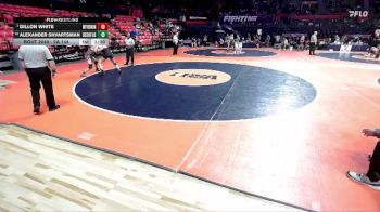 2A 144 lbs Champ. Round 1 - Dillon White, Mt. Vernon (H.S.) vs Alexander Shvartsman, Deerfield (H.S.)