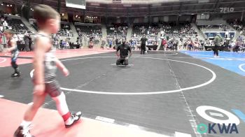 46 lbs Consi Of 8 #2 - Kaysn Bash, Team Tulsa Wrestling Club vs Eli Dicus, Fort Gibson Youth Wrestling