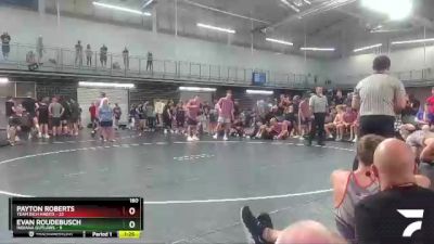 160 lbs Placement Matches (16 Team) - Payton Roberts, Team Rich Habits vs Evan Roudebusch, Indiana Outlaws