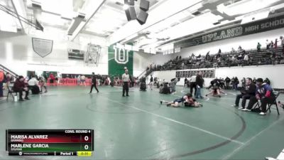 100 lbs Cons. Round 4 - Marisa Alvarez, Banning vs Marlene Garcia, Sylmar