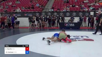 68 kg Rnd Of 16 - Zack Aquila, Arsenal Wrestling Club vs Bailey Holman, Poway Wrestling
