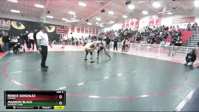 130 lbs Quarterfinal - Renice Gonzalez, Colony vs Madison Black, Newbury Park