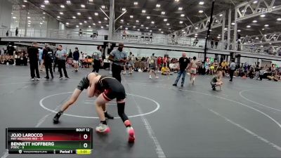 88 lbs Round 3 (8 Team) - Bennett Hoffberg, PTRTC vs Jojo LaRocco, Mat Assassins Red