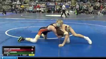 126 lbs Semifinal - Wyatt Hansen, Williston vs Wyatt Kosidowski, Fargo Davies