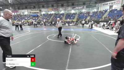 46 lbs Final - Silas Lujan, Little Warrior WC vs Cruz Montez, Steel City Reloaded