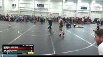 60 lbs Finals (2 Team) - Easton Hertzog, Silo vs Jackson Beegle, 84 Athletes