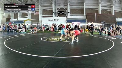 132 lbs Champ. Round 2 - Thomas Breier, California vs Teagan Larimore, Colorado