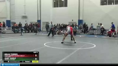 184 lbs 3rd Place Match - Brian Torres, State University Of New York At Cortland vs Gary Nagle, Ursinus College