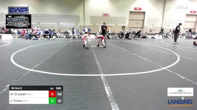 69 lbs Rr Rnd 2 - Weston Gruppen, Michigan Premier WC - (A) vs Jace Caves, Askren Wrestling Academy - (C)