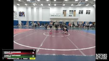 155 lbs Champ. Round 2 - Kenley Alexander, Senaca Valley vs Camilla Hathaway, Mt Lebanon