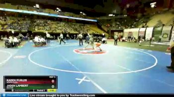 120 Class 3 lbs Semifinal - Kaden Purler, North Point vs Jaden Lambert, Belton