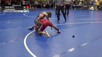 113 lbs Quarterfinal - Kaleb Brown, West Liberty vs Riker DeWitt, Williamsburg