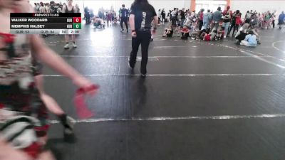 145 lbs Round 3 (6 Team) - Walker Woodard, Georgia United Red vs Memphis Halsey, Georgia United Blue