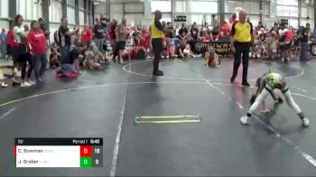 52 lbs Round 5 (6 Team) - Channing Bowman, Pomona Elite vs Jacob Graber, The Funky Singlets Yellow