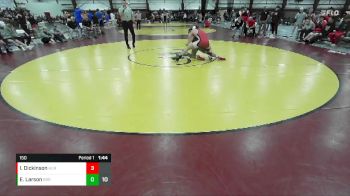 150 lbs Round 3 (8 Team) - Everett Larson, Bear River vs Isaac Dickinson, Hurricane