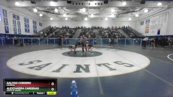 100 lbs Champ. Round 2 - Alexzandra Cardenas, South El Monte vs Aaliyah Cordero, Valencia