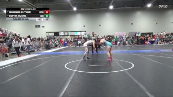 140 lbs Quarterfinal - MaKenzie Rhymer, Colby Kids Wrestling Club vs Sophia Hoeme, Manhattan