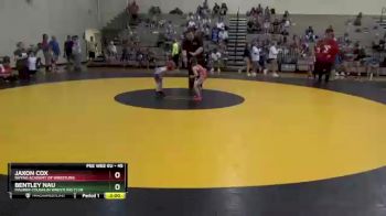 45 lbs Semifinal - Jaxon Cox, Rhyno Academy Of Wrestling vs Bentley Nau, Maurer Coughlin Wrestling Club