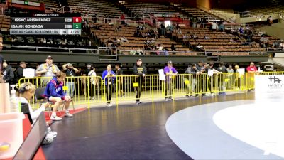 Cadet Boys Lower - 120 lbs Champ. Round 3 - Issac Arismendez, Frontier High School Wrestling vs Isaiah Gonzaga, Elk Grove Wrestling Academy