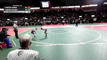 61 lbs 3rd Place Match - Weston Jensen, EWC3 vs Lincoln Tackett, KEY1