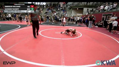 46 lbs 5th Place - Emerson Williams, Collinsville Cardinal Youth Wrestling vs Jackson Tackett, Morris Eagle Wrestling Club