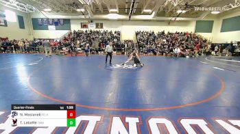 120 lbs Quarterfinal - Nathan Maslanek, Pelham vs Tj Labatte, Timberlane