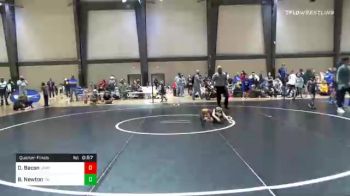 40 lbs Quarterfinal - Dominic Bacon, Unattached vs Brooks Newton, Teknique Wrestling