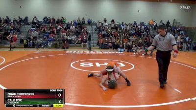 97 lbs Champ. Round 1 - Cale Fox, Grissom Hs vs Noah Thompson, New Hope HS