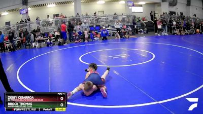 199 lbs Round 1 - Brock Thomas, Amped Wrestling Club vs Ziggy Cigarroa, El Paso Wildcats Wrestling Club