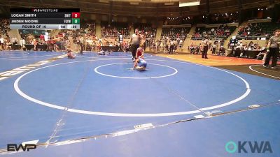 52 lbs Round Of 16 - Logan Smith, Smith Wrestling Academy vs Jaiden Moore, Fort Gibson Youth Wrestling